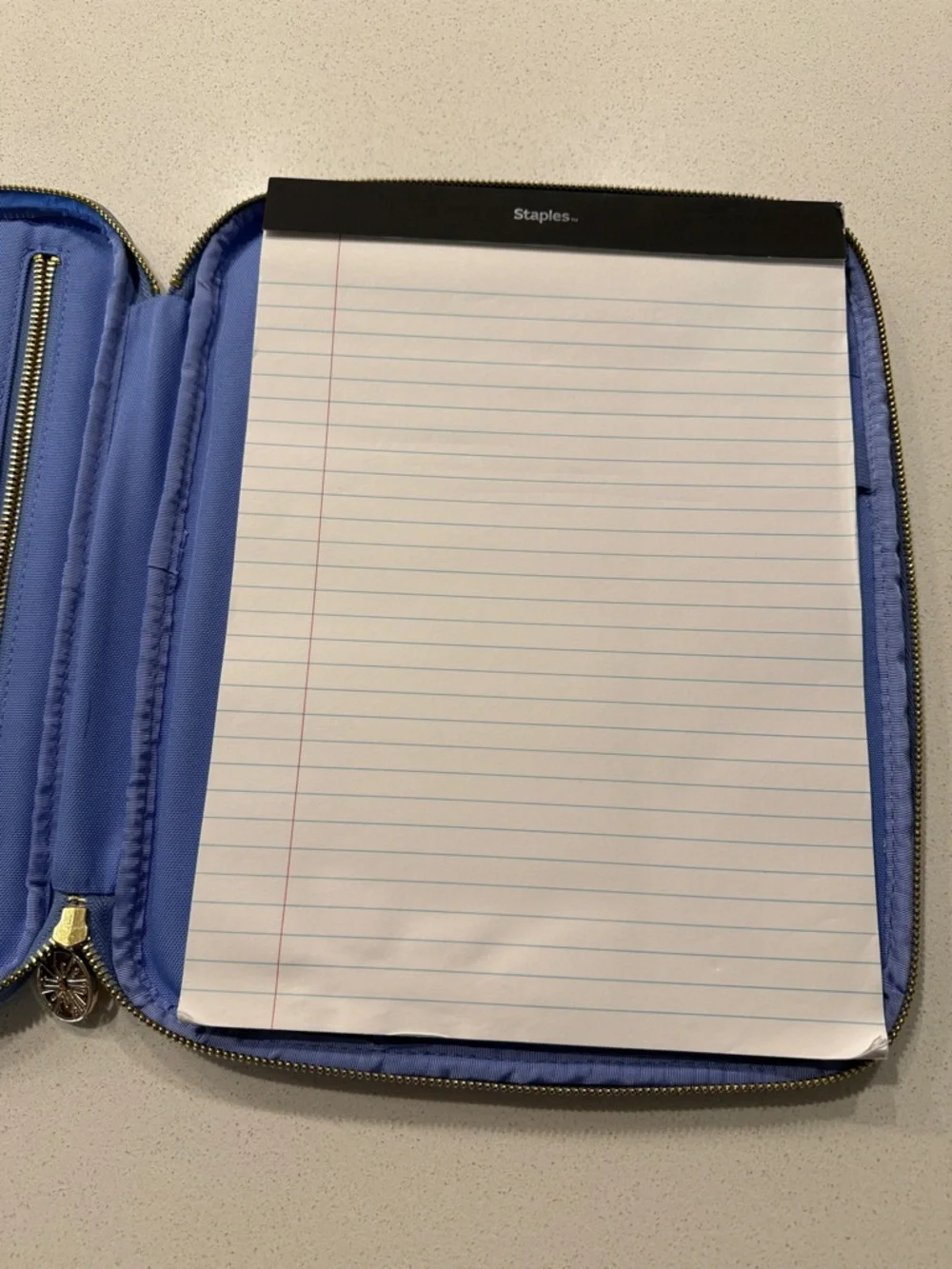 Lilly Pulitzer Blue Patterned Notebook Pad Folio